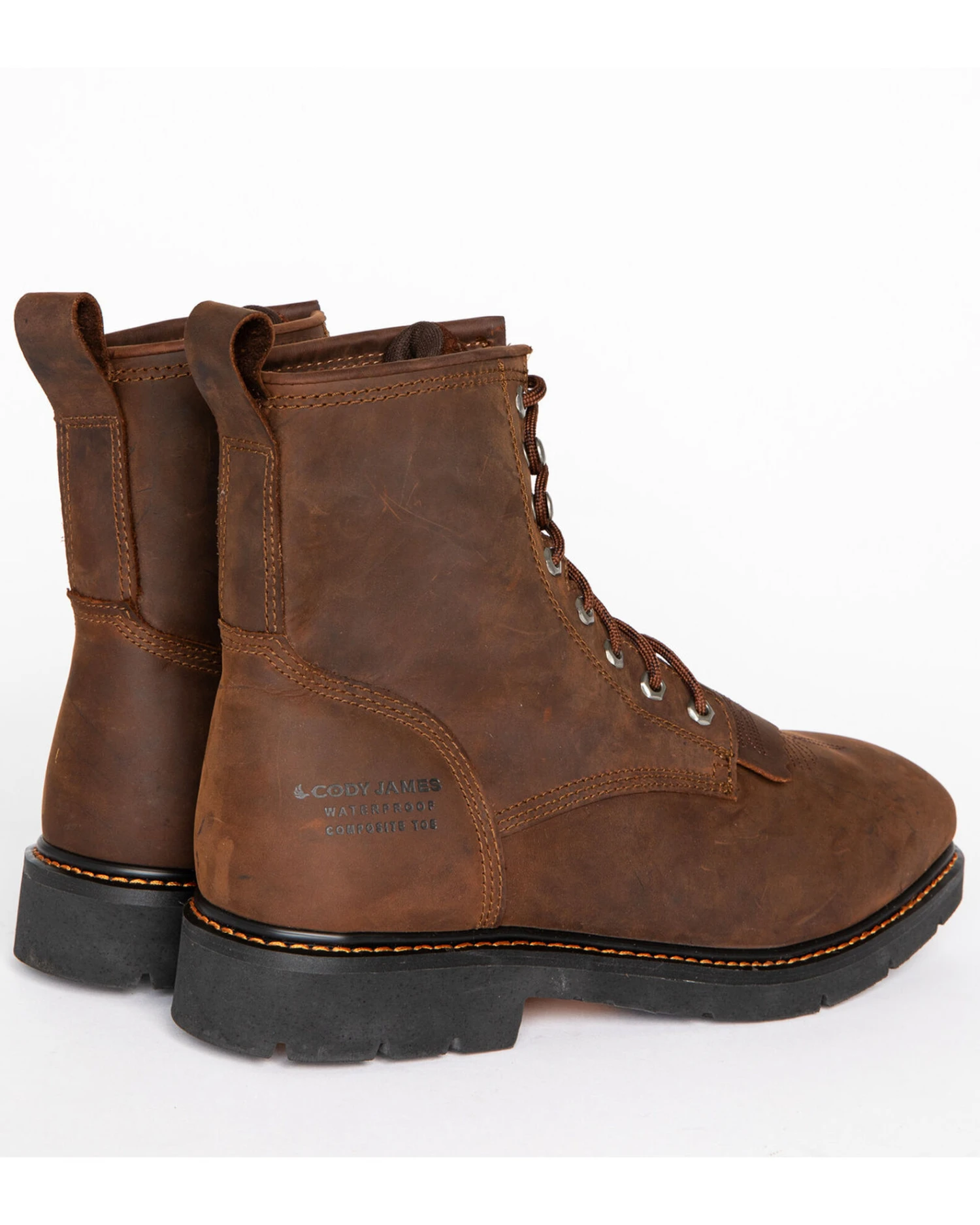 Cody James® Men's Composite Square Toe Waterproof Work Boots - Image 7