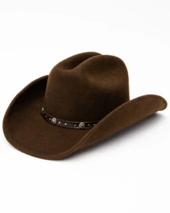 Cody James Men's Cattleman Tooled Star Concho Band Wool HatÂ