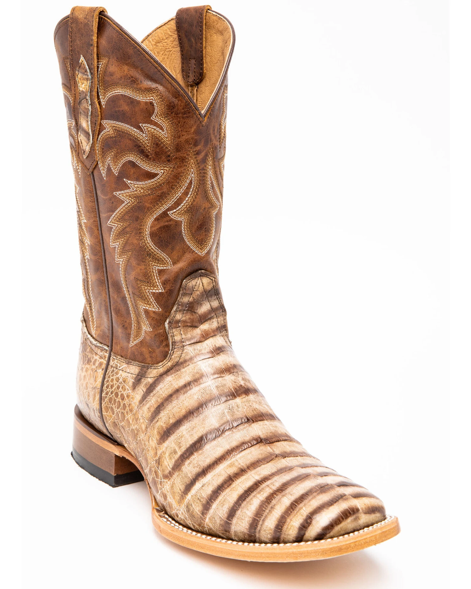 Cody James Men's Caiman Belly Western Boots - Broad Square Toe - Image 2