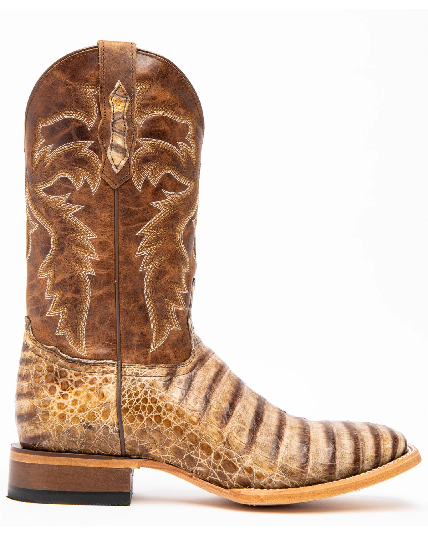 Cody James Men's Caiman Belly Western Boots - Broad Square Toe - Image 3