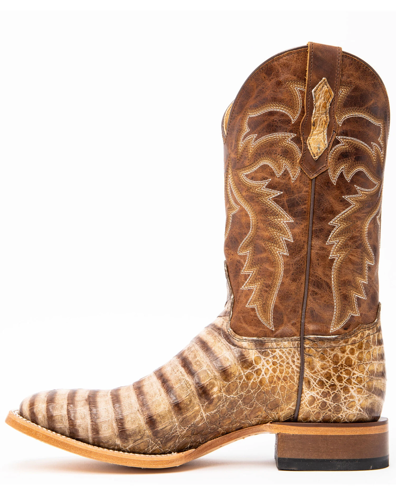 Cody James Men's Caiman Belly Western Boots - Broad Square Toe - Image 4