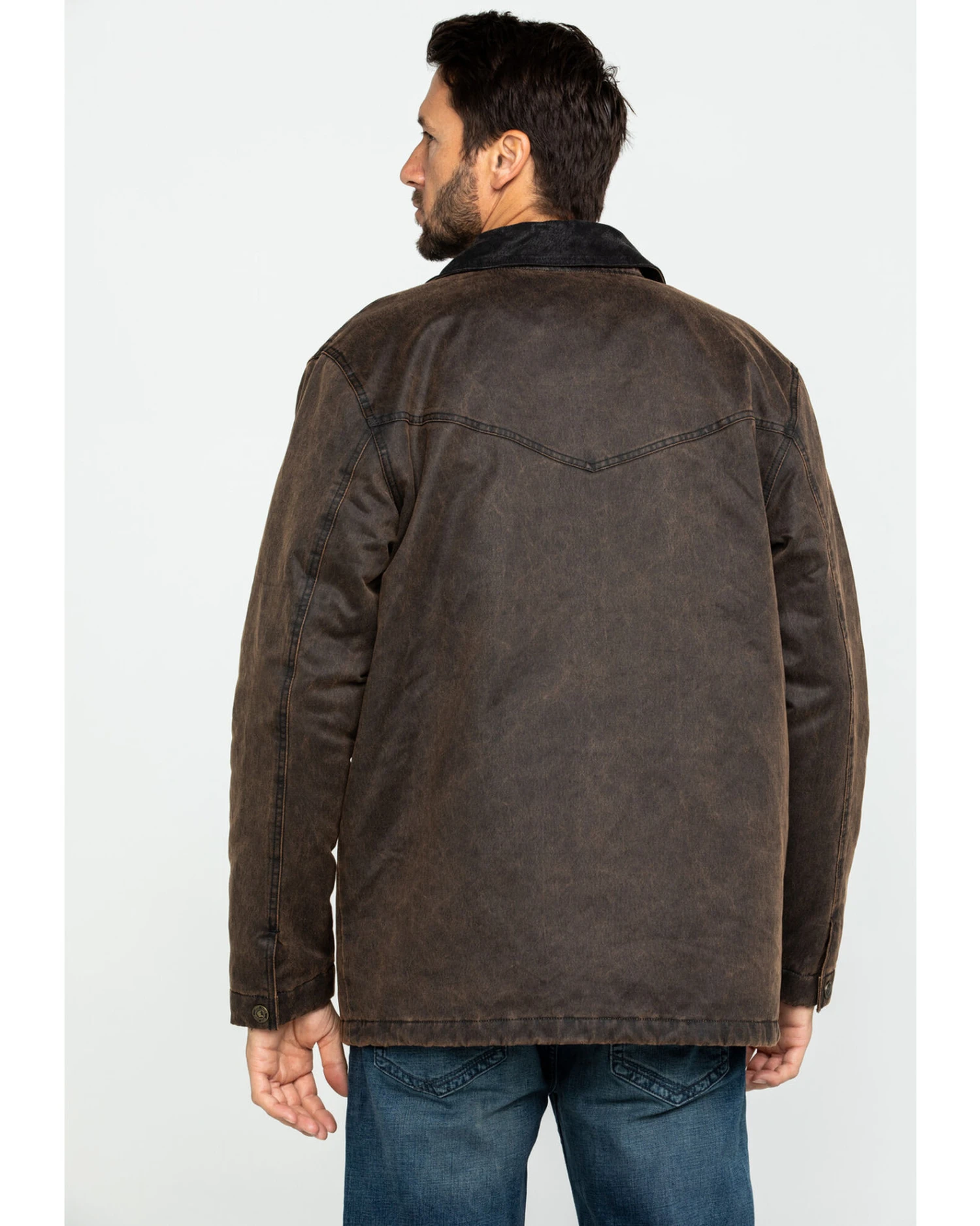 Cody James Men's Westward Oilskin Field Coat - Tall - Image 6