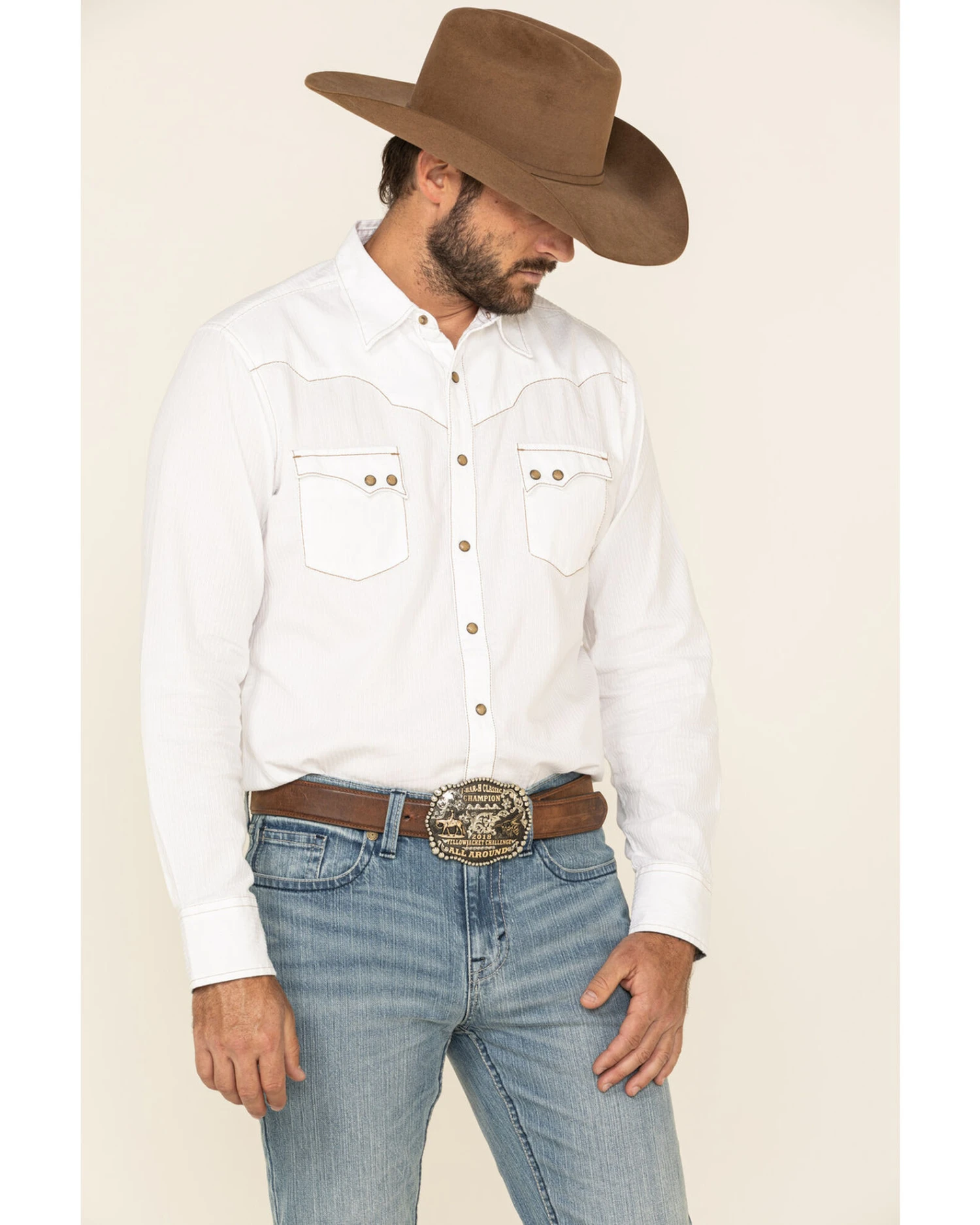 Cody James Men's Crupper Light Wash Stretch Slim Straight Jeans - Image 2