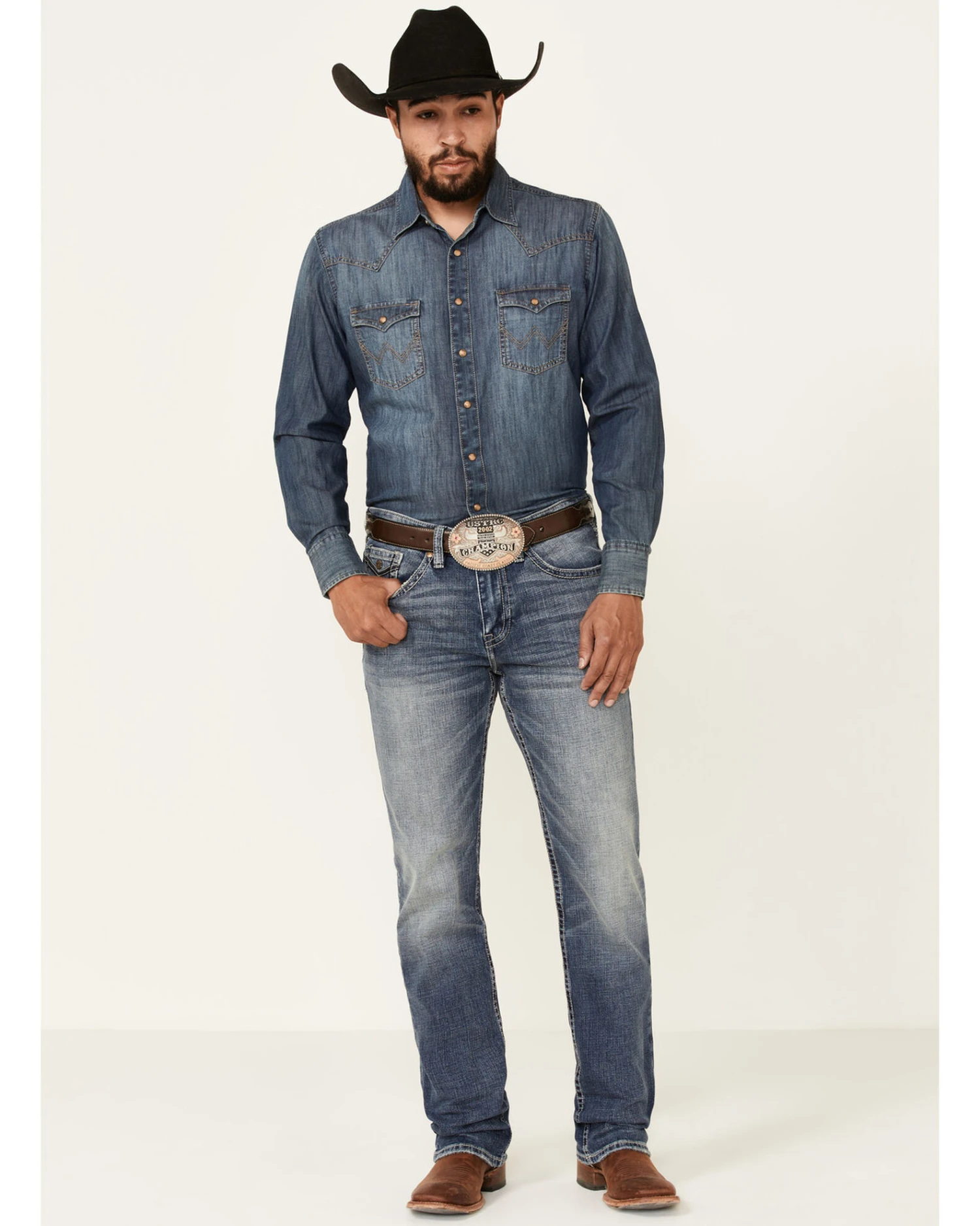 Cody James Core Men's Buster Stretch Medium Wash Slim Straight Jeans