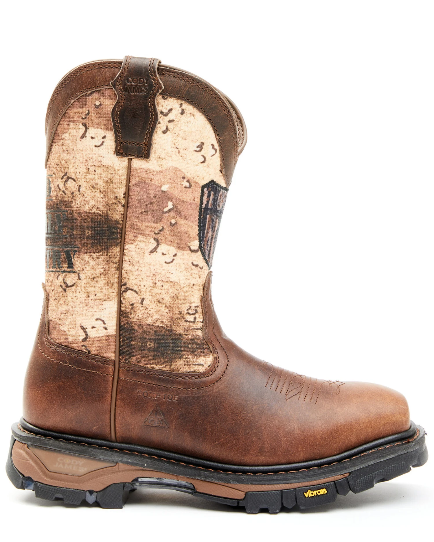 Cody James Men's Camo Flag Decimator Work Boot - Composite Toe - Image 3
