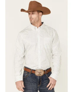 Cody James Core Men's Old Soul Mini Geo Print Long Sleeve Button-Down Western ShirtÂ