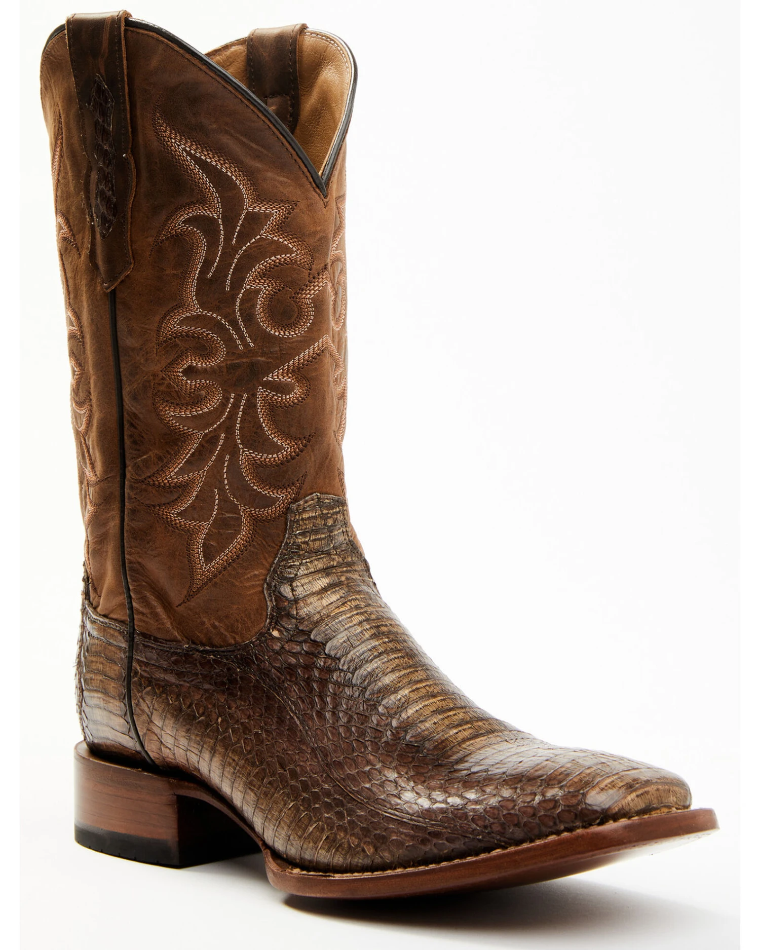 Cody James Men's Cobra Brown Exotic Western Boots - Broad Square Toe - Image 3