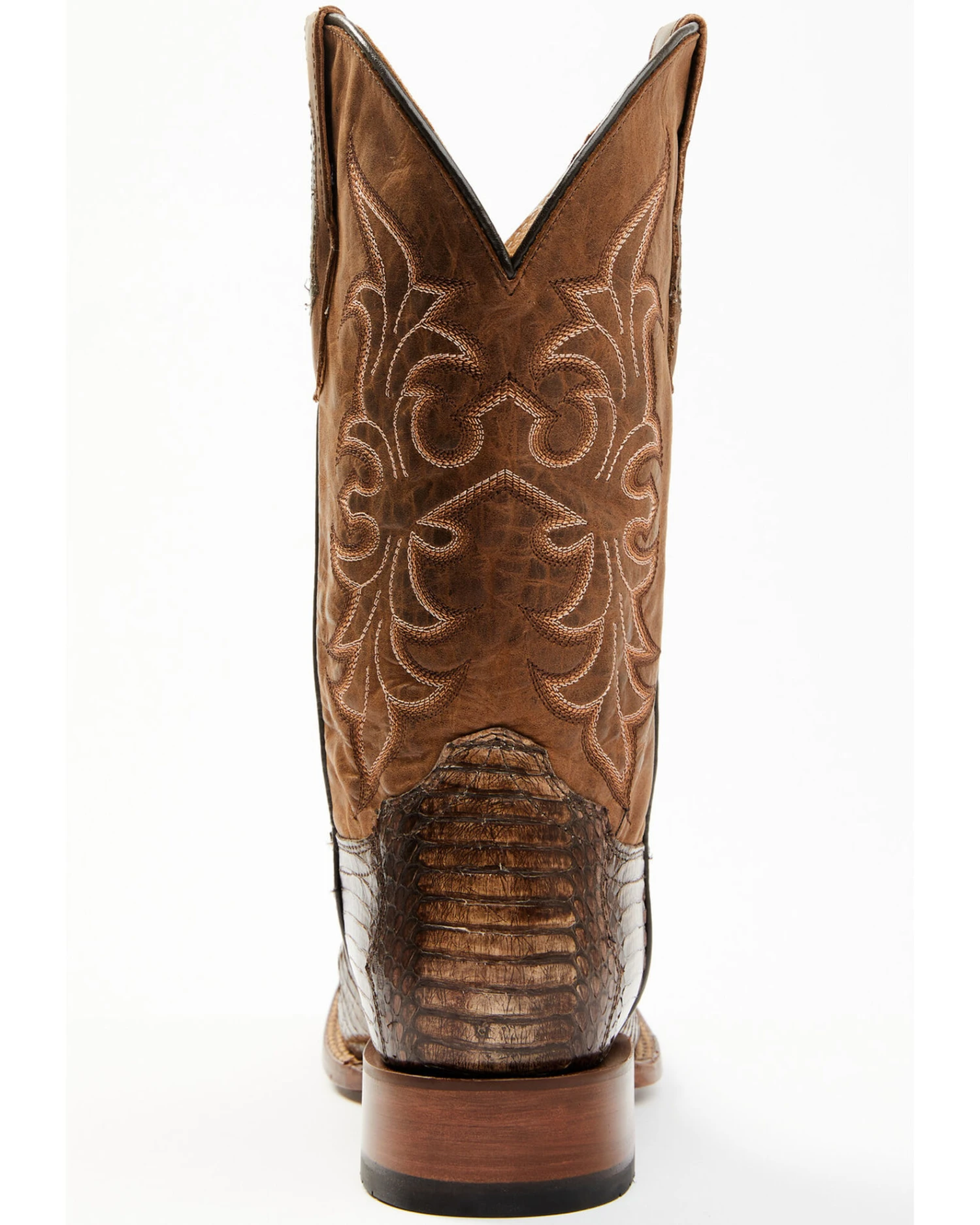 Cody James Men's Cobra Brown Exotic Western Boots - Broad Square Toe - Image 5