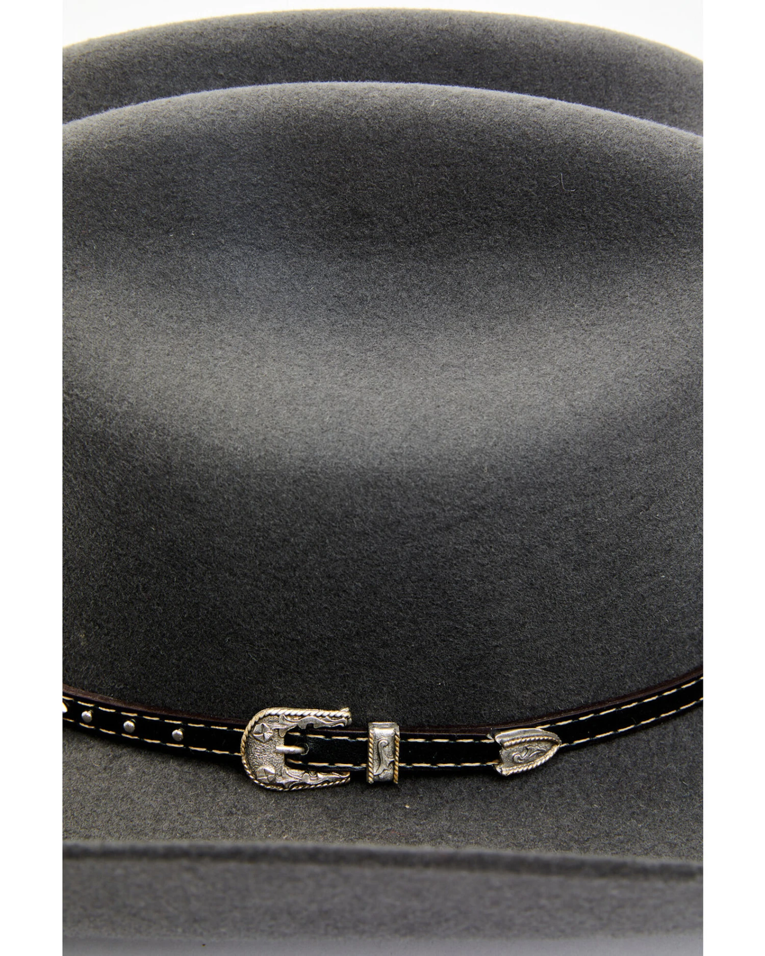 Cody James Men's 3X Smoke Gray Concho Buckle Band Wool Felt Western Hat