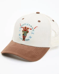 Cody James Men's Live Free Printed Embroidered Skull Mesh-Back Ball Cap