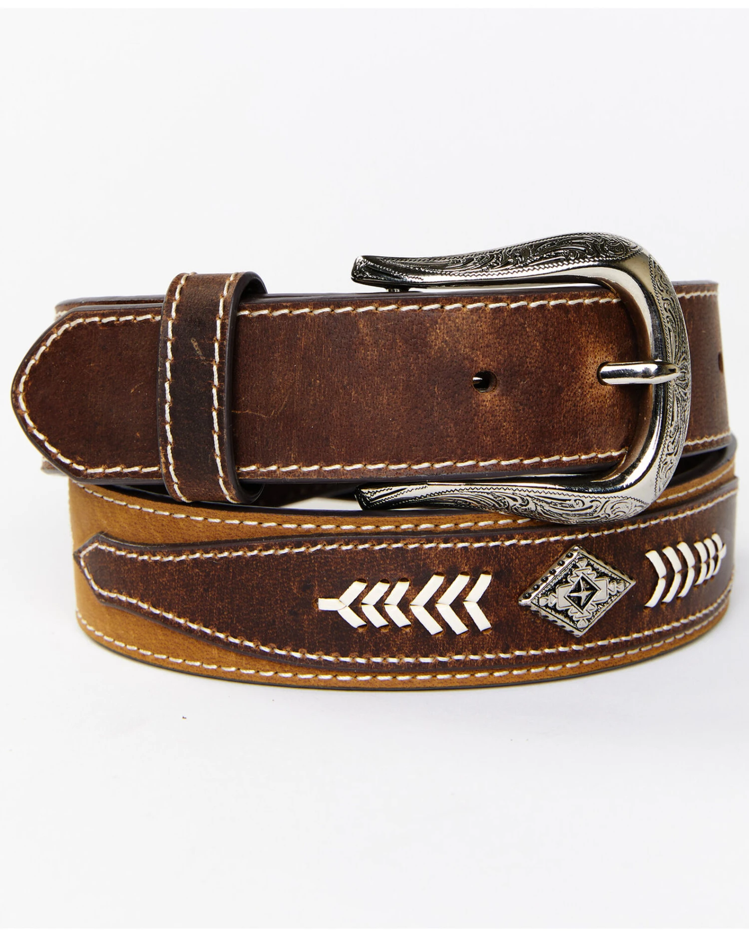 Cody James Men's Diamond Stitch BeltÂ