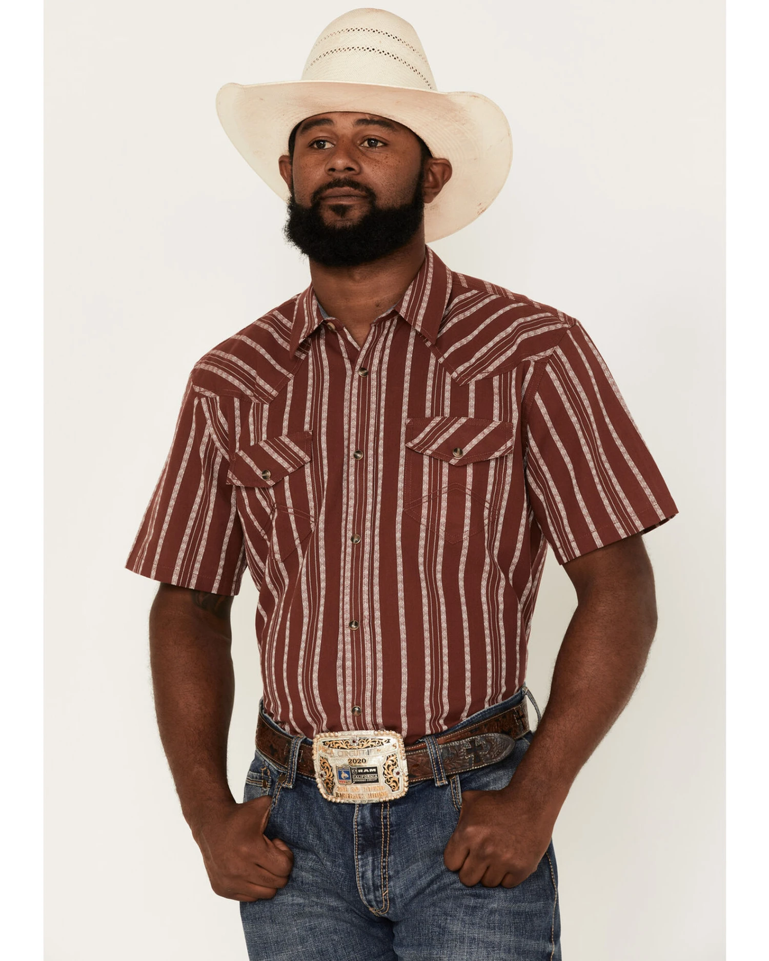 Cody James Men's Guerrero Stripe Snap Western ShirtÂ