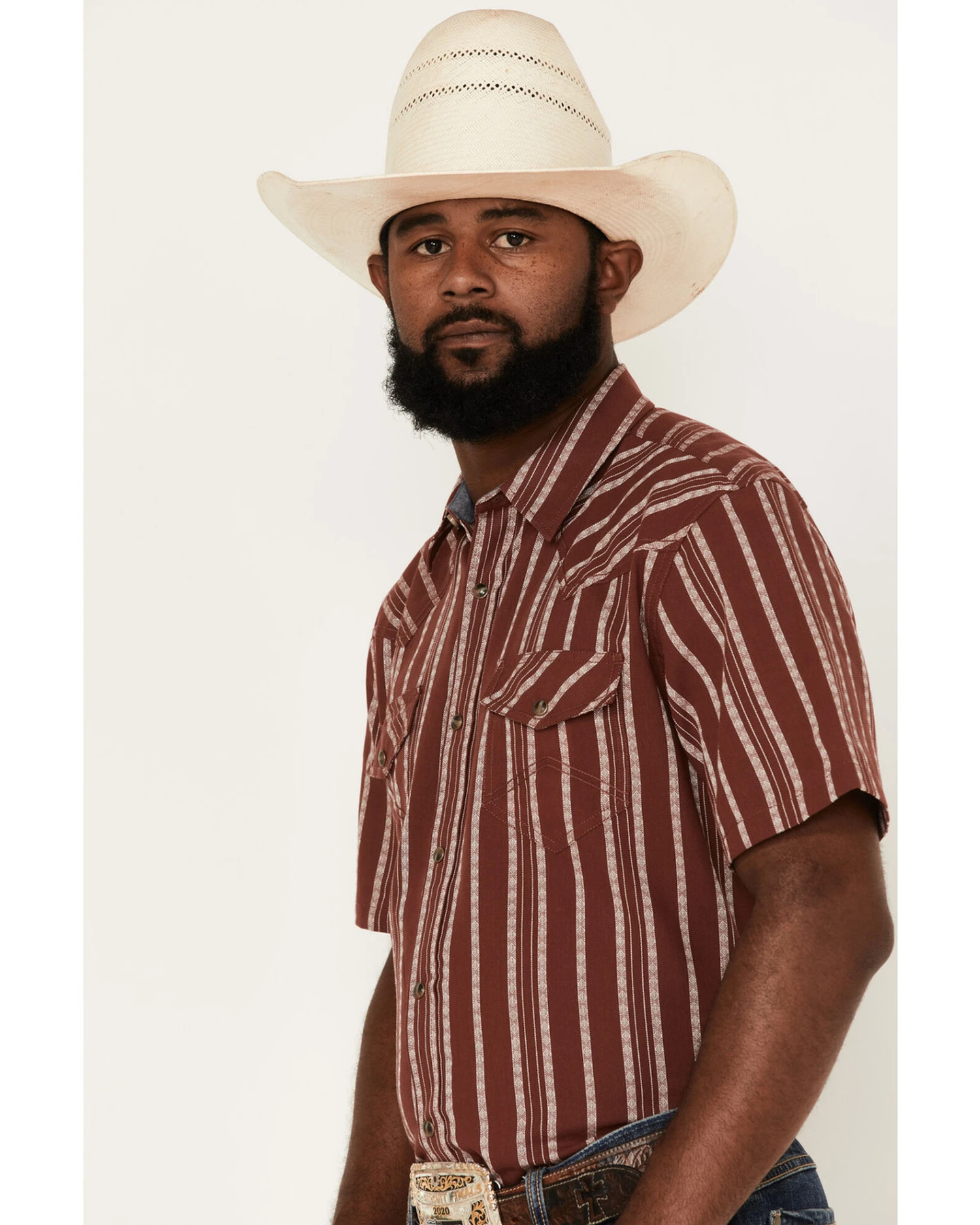 Cody James Men's Guerrero Stripe Snap Western Shirt - Image 2