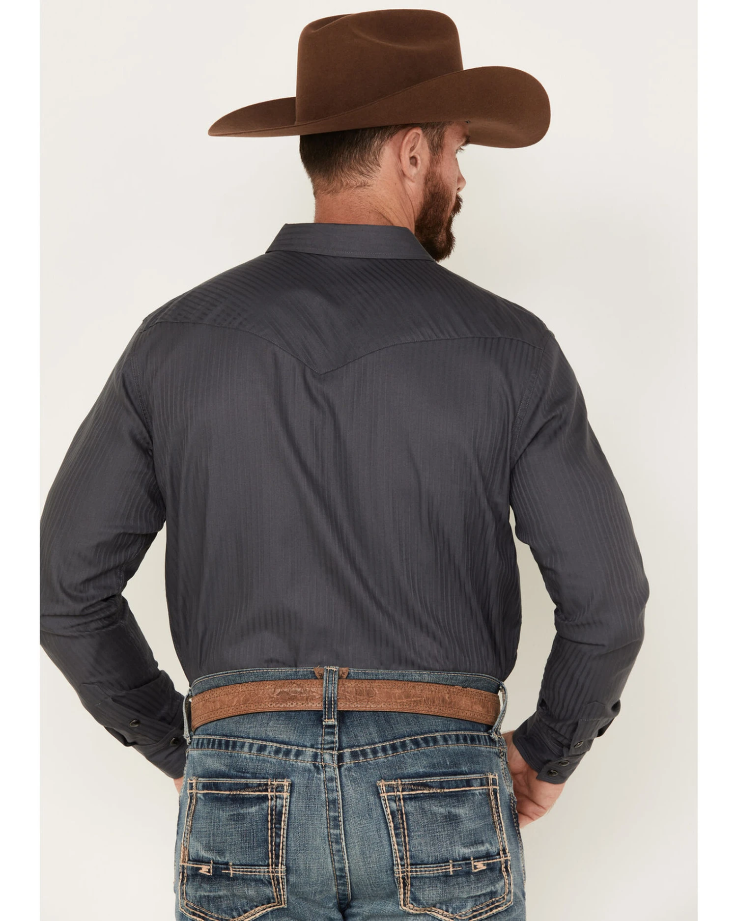 Cody James Southside Satin Stripe Snap Western Shirt - Image 4