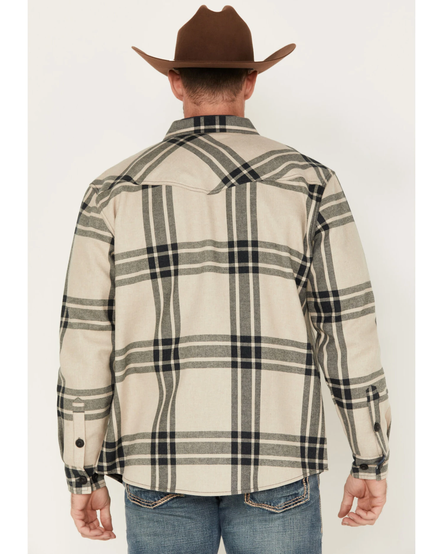 Cody James Men's Tavern Large Plaid Bonded Long Sleeve Button Down Flannel Jacket - Image 4