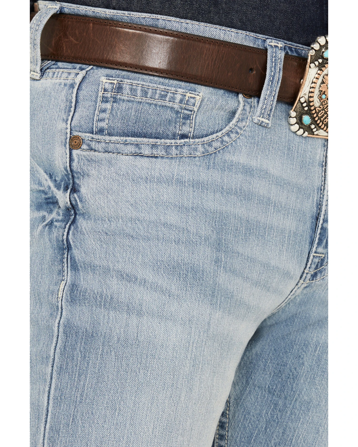 Cody James Men's Owens Light Wash Slim Boot Stretch Denim Jeans - Image 2