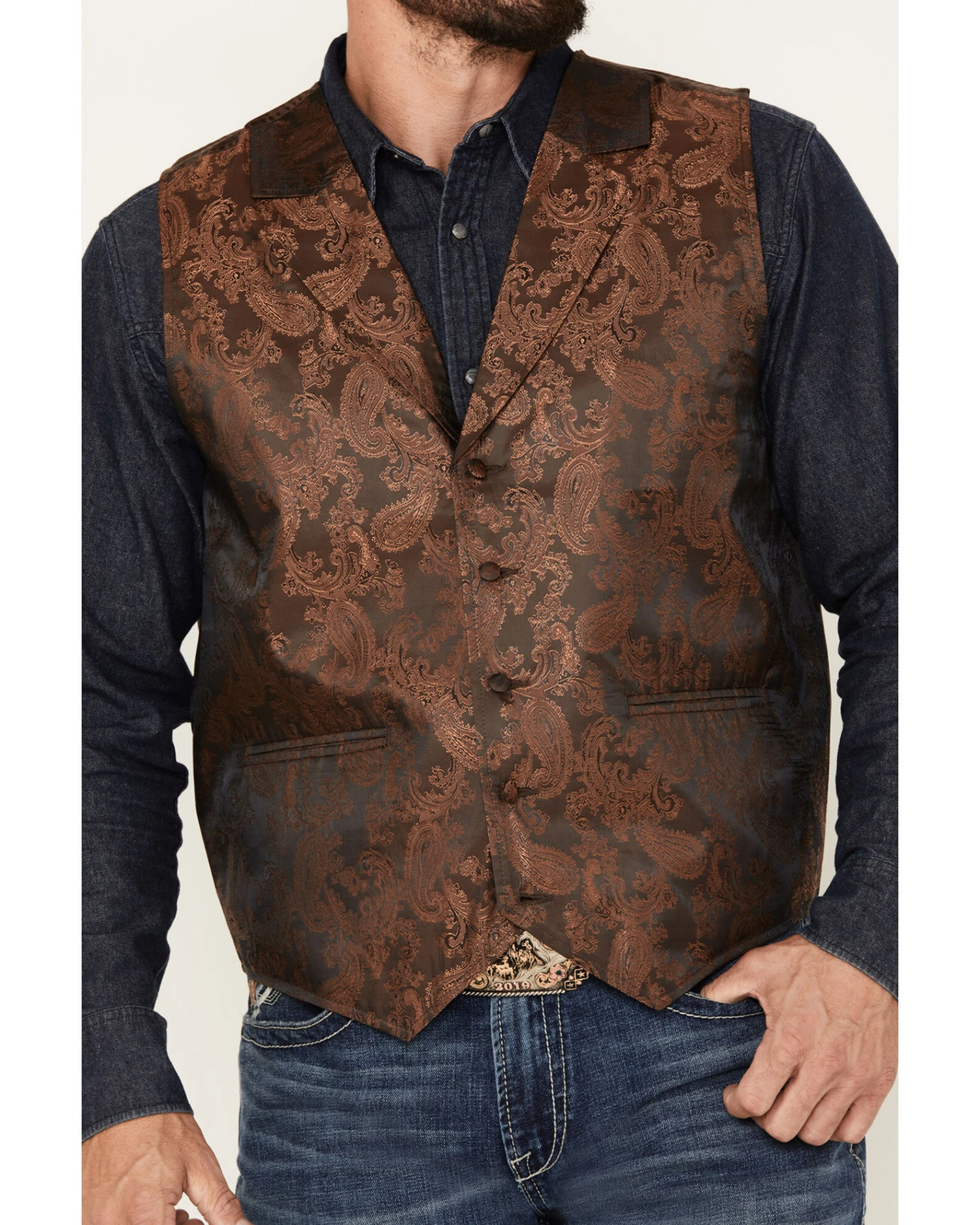 Cody James Men's Noble Paisley Vest - Image 3