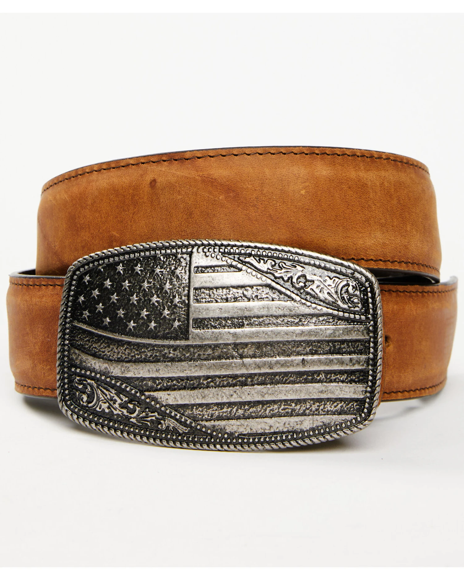 Cody James Men's American Flag Buckle Belt
