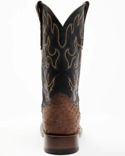 Cody James Men's Exotic Full Quill Ostrich Western Boots - Broad Square Toe